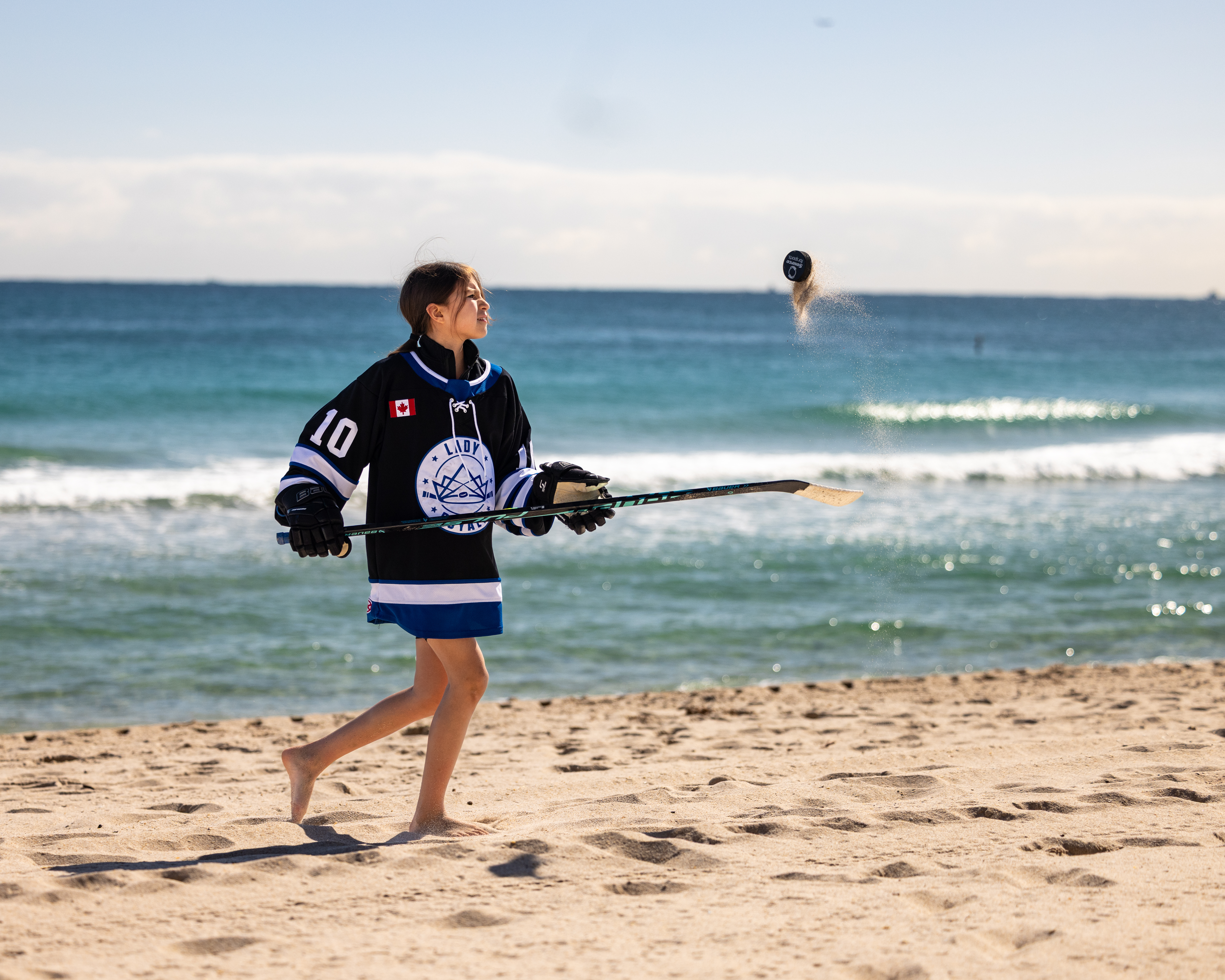 Hockey on Beach